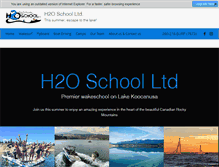 Tablet Screenshot of h2oschoolbc.com